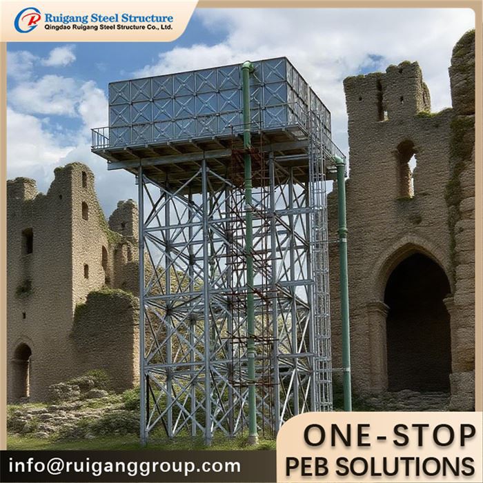 Galvanized Water Storage Tank Tower